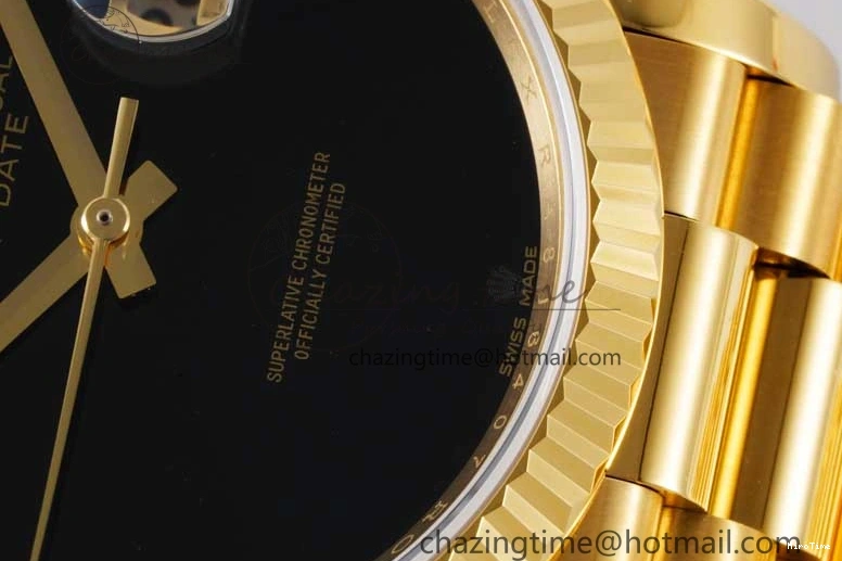 MiroTime 0321 NewStyle Day Date 36 YG RAF Best Edition Black No Marker on YG Bracelet A 2019